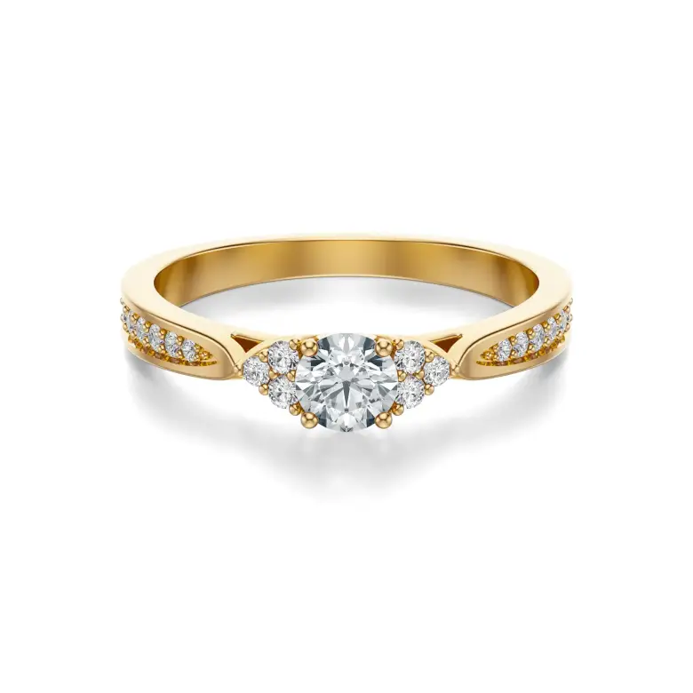 Pierścionek zaręczynowy z diamentami AJPZ_084